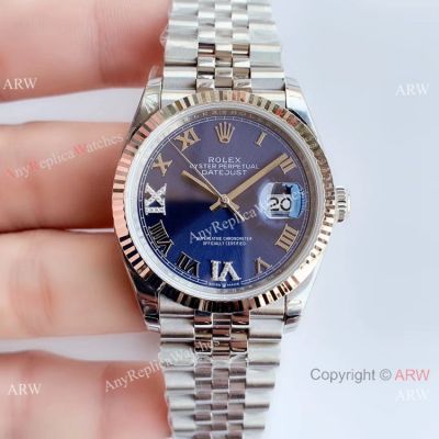 EWF Replica Rolex Oyster Perpetual Datejust 36mm Watch Jubilee Band Blue Dial